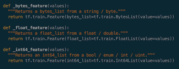 Feature util functions