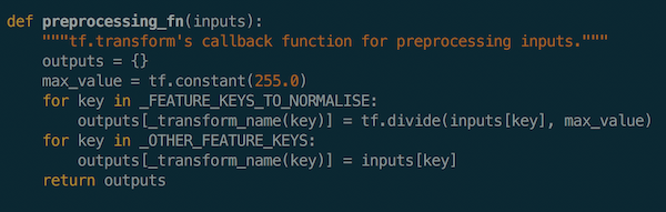 Preprocessing Fn